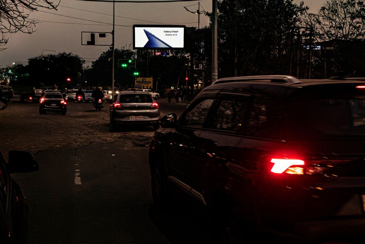 Phase 11 Lights Tribune Chowk Road Facing Mohali Stadium